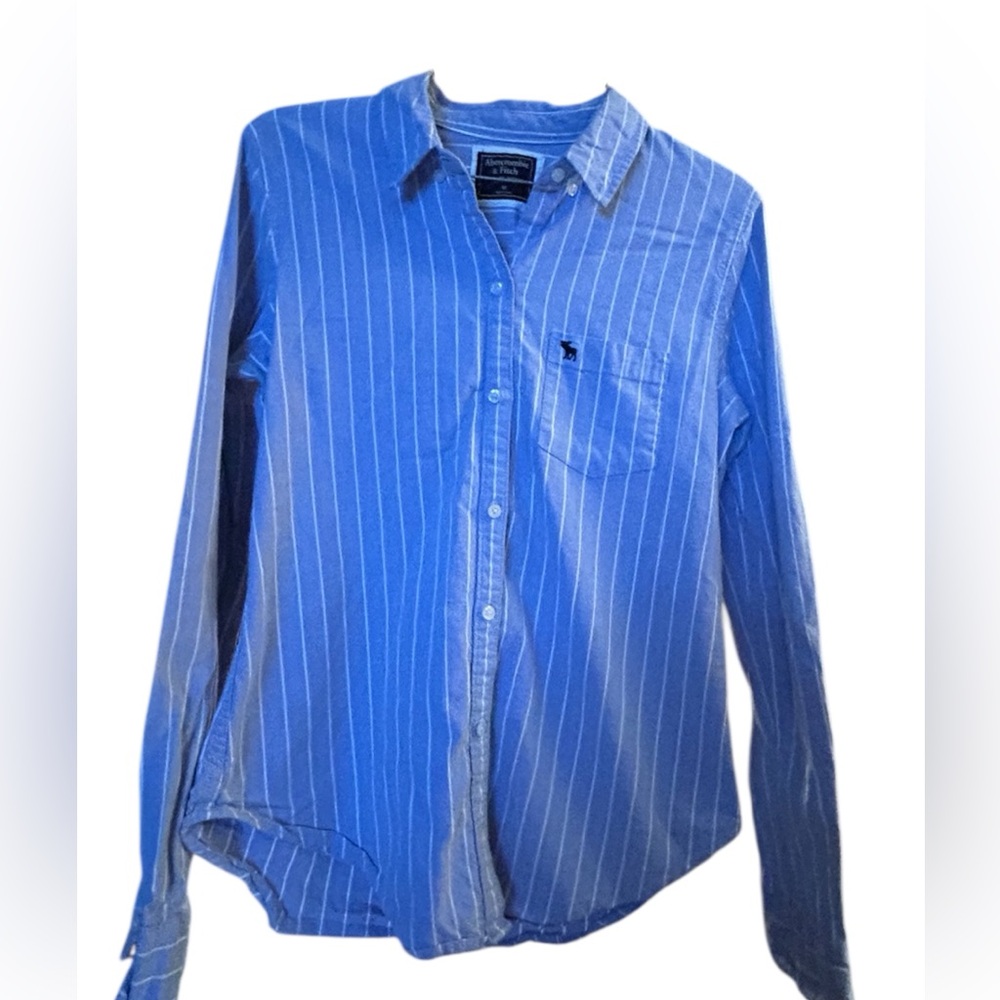 Women’s Abercrombie & Fitch Blue Striped Shirt